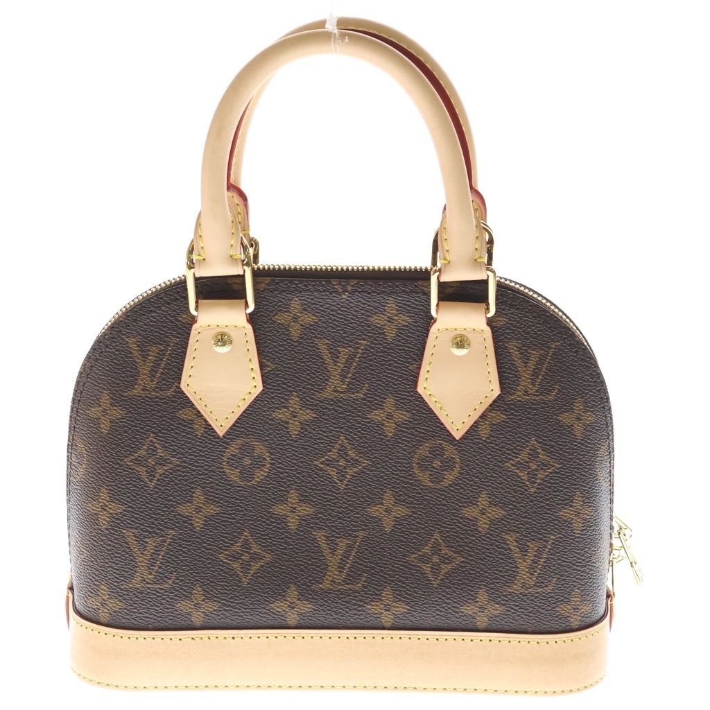 Louis Vuitton Monogram Alma BB 2-Way Shoulder Bag Brown Leather Gold — view 2
