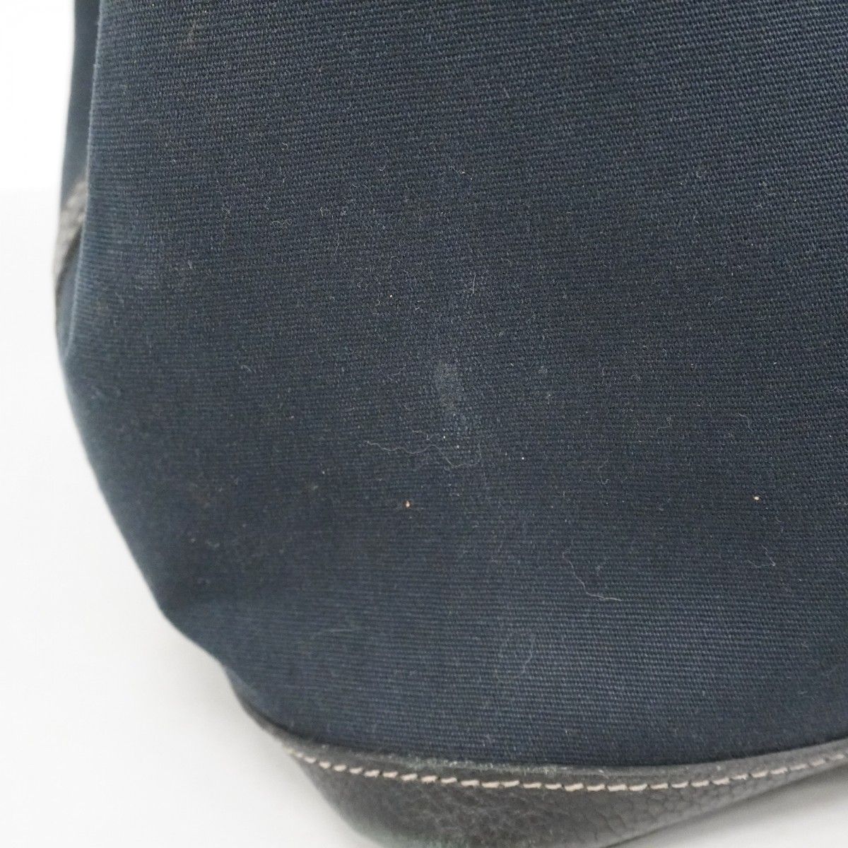 Hermes Tote Garden Party PM Toile Officier Black Silver — view 8