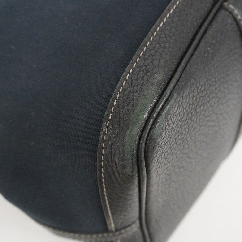 Hermes Tote Garden Party PM Toile Officier Black Silver — view 6