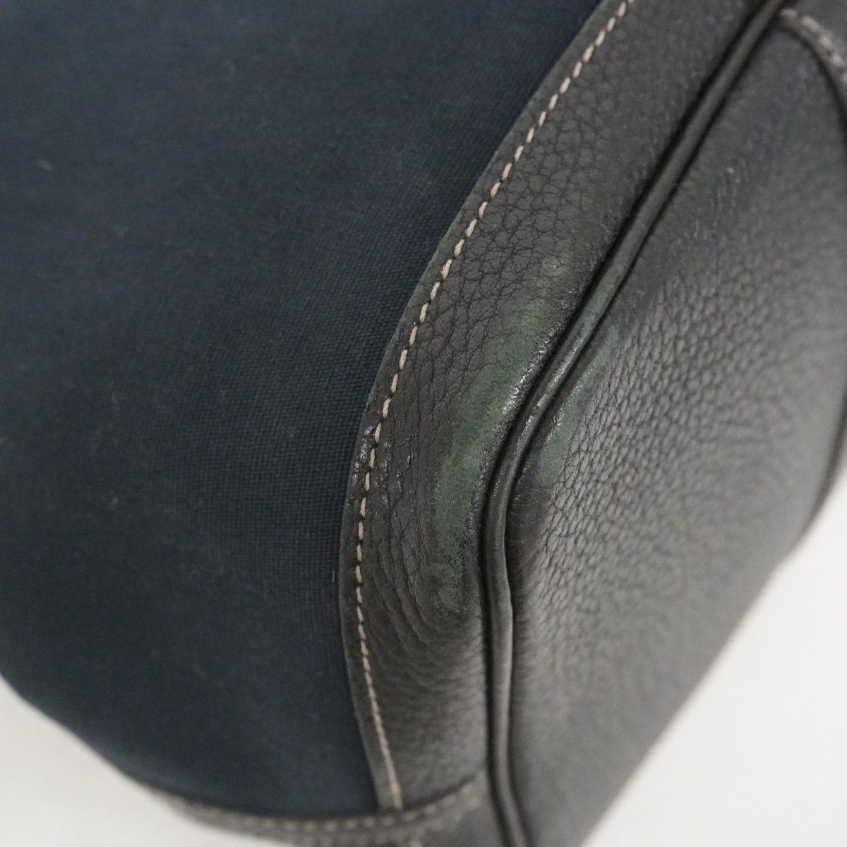 Hermes Tote Garden Party PM Toile Officier Black Silver — view 6