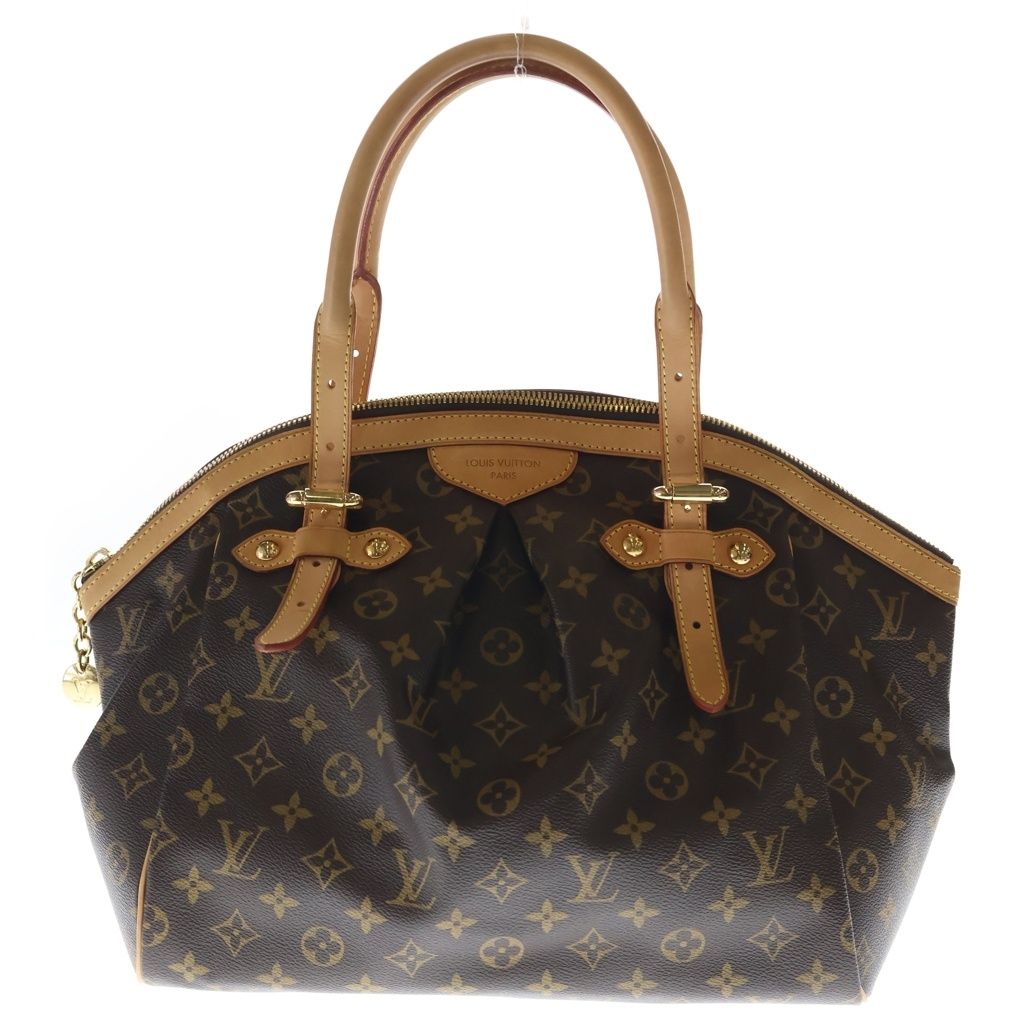 Louis Vuitton Monogram Tivoli GM Handbag Brown Leather Gold
