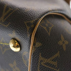 Louis Vuitton Monogram Tivoli GM Handbag Brown Leather Gold — view 5