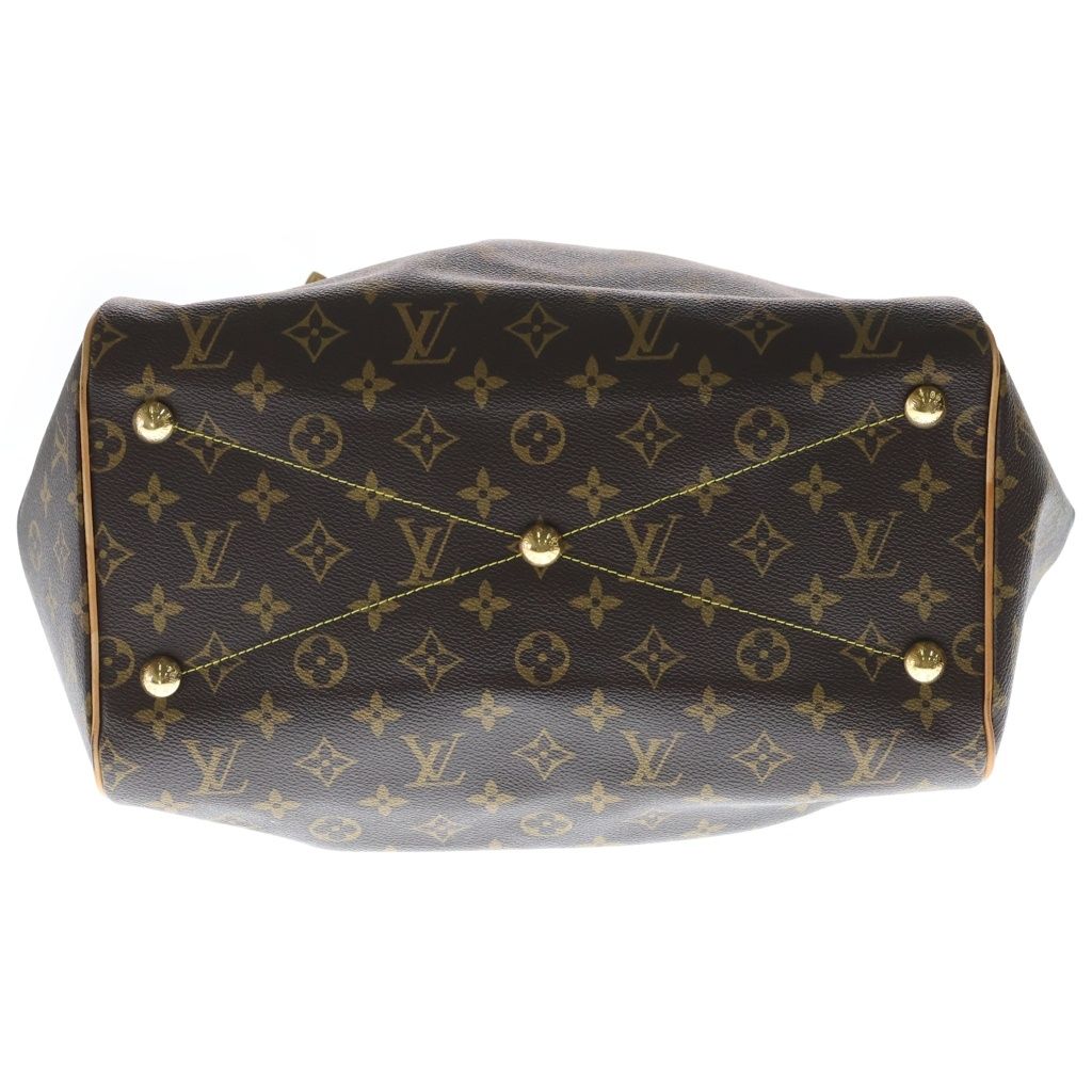 Louis Vuitton Monogram Tivoli GM Handbag Brown Leather Gold — view 4