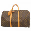 Louis Vuitton Boston Bag Monogram Keepall 50 Brown