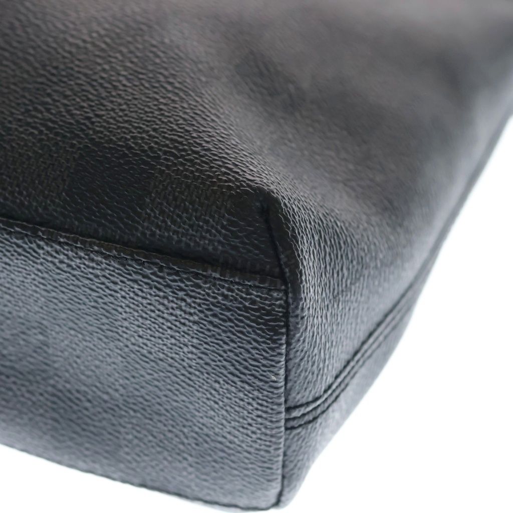 Louis Vuitton Damier Graphite Mick PM Shoulder Bag Black Leather Silver — view 5