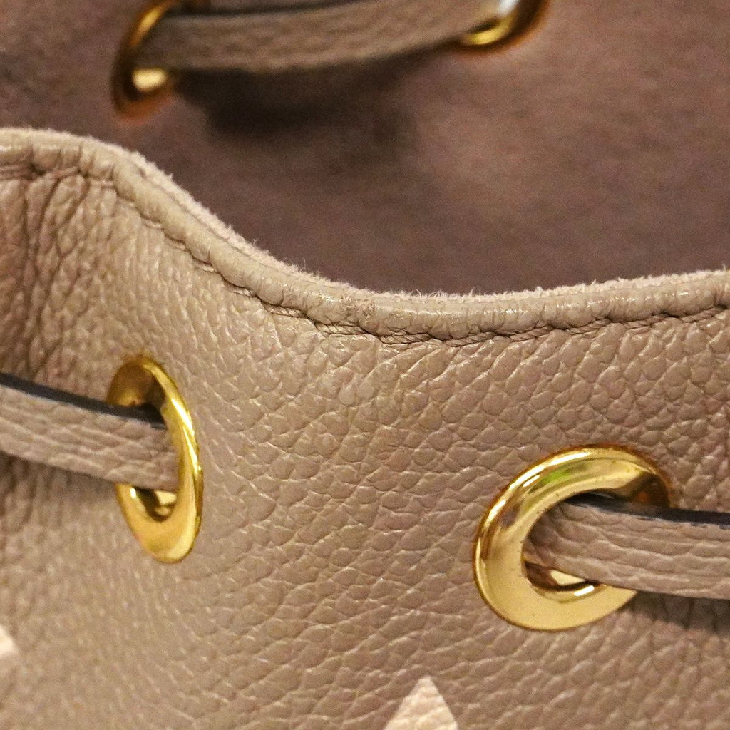 Louis Vuitton Handbag Monogram Empreinte Bicolor Nano Noe Tourtelle Cream 2-Way — view 8