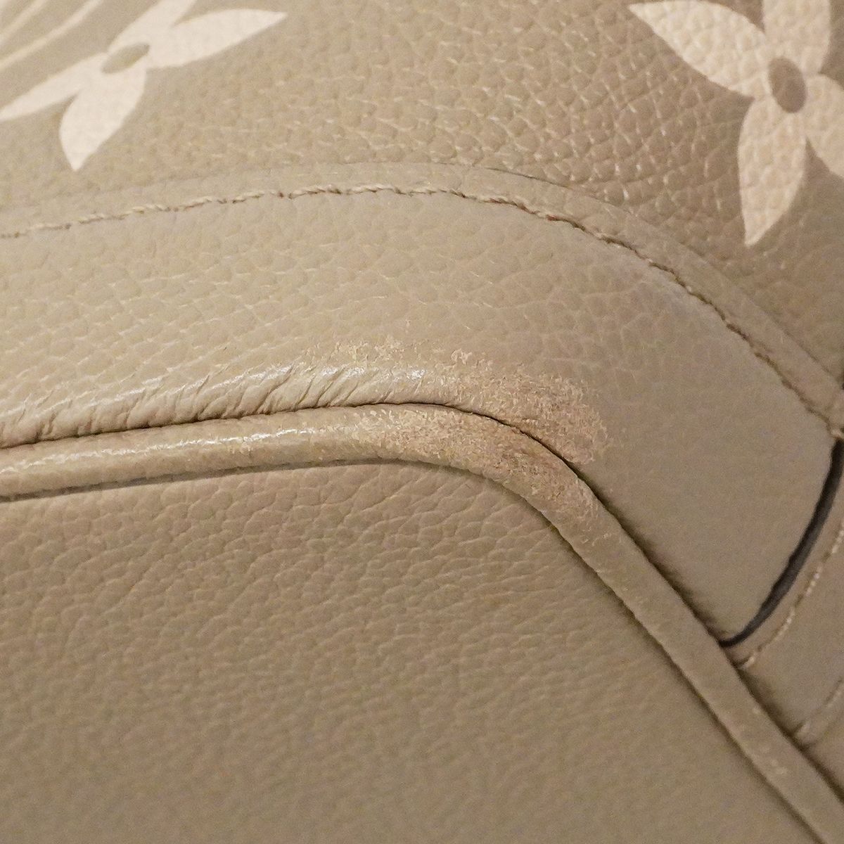 Louis Vuitton Handbag Monogram Empreinte Bicolor Nano Noe Tourtelle Cream 2-Way — view 7