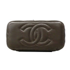Chanel Vanity Bag Quilted Lambskin Brown Champagne Gold 2-Way — view 3