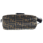 Fendi Zucca Mamma Bucket One Mini Shoulder Bag Brown Leather Silver — view 4