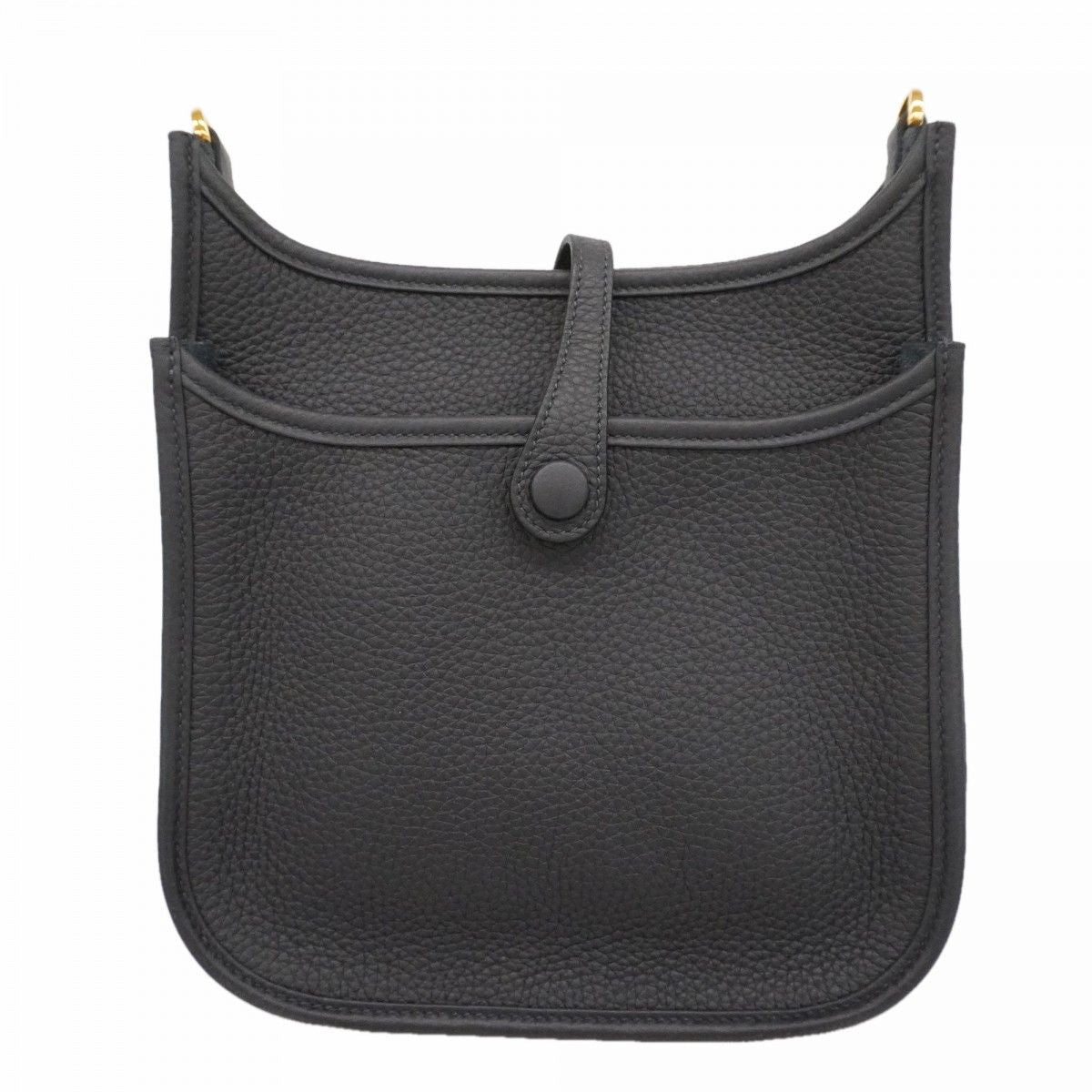 Hermes Shoulder Bag Evelyne 23 Taurillon Clemence Canvas Gold — view 6