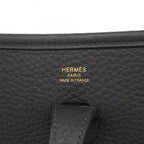 Hermes Shoulder Bag Evelyne 23 Taurillon Clemence Canvas Gold — view 5