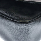 Louis Vuitton Damier Graphite Daniel GM Shoulder Bag Black Leather Silver — view 5