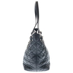 Dior Panarea Cannage Tote Black Leather Silver — view 3