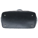 Dior Panarea Cannage Tote Black Leather Silver — view 4