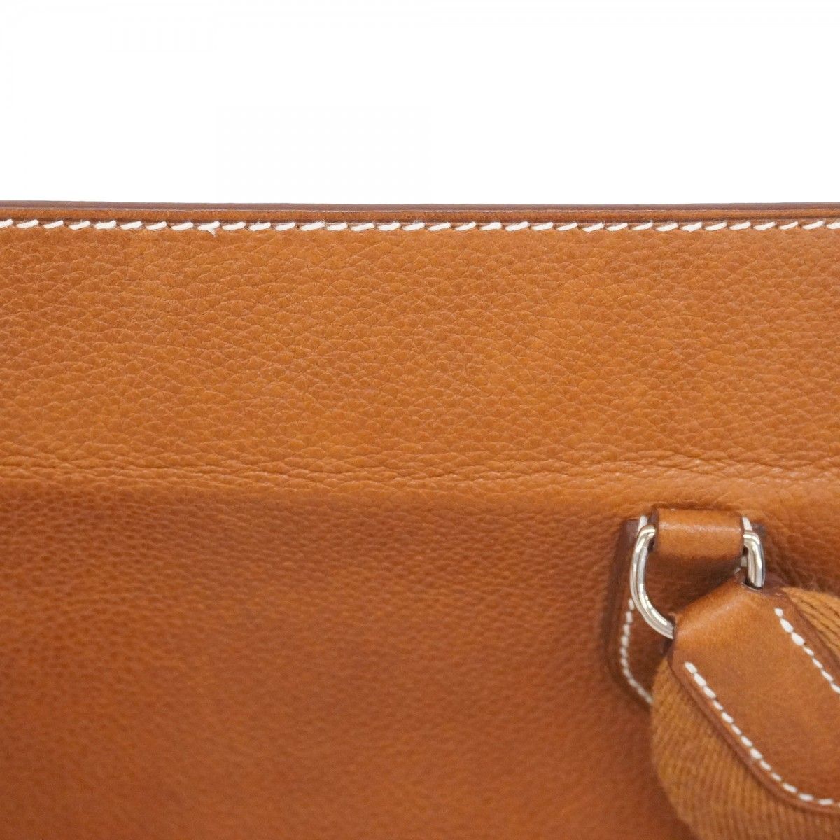 Hermes Shoulder Bag Vidopoche Barenia Fauve Silver — view 9