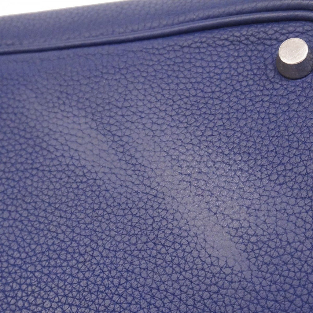 Hermes Handbag Picotin Lock PM Taurillon Morris Blue Silver — view 7