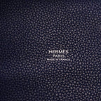 Hermes Handbag Picotin Lock PM Taurillon Morris Blue Silver — view 5