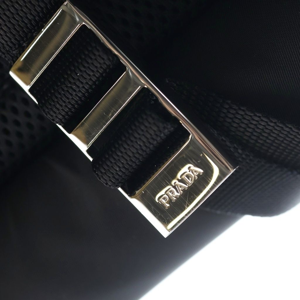 Prada Nylon Back Pack Backpack Black — view 7