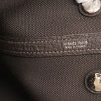 Hermes Handbag Garden Party TPM Toile Military Ebene Silver — view 5