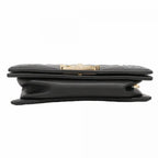 Chanel Shoulder Bag Boy Stitch Lambskin Black Champagne Gold — view 3
