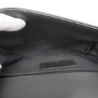 Chanel Shoulder Bag Boy Stitch Lambskin Black Champagne Gold — view 4