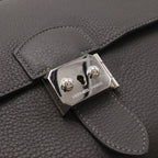 Hermes Sac a Depeches 27 Business Briefcase Second Togo Leather Graphite Gray — view 4