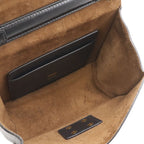 Fendi Canyu Chain Shoulder Bag Pochette Leather Black Gold — view 6