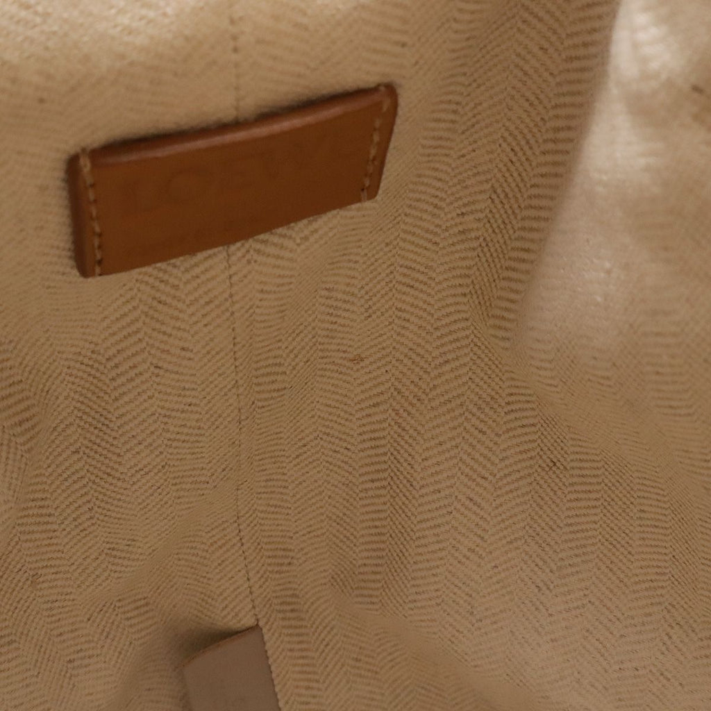 Loewe Sarah Small Drawstring Bucket Bag Leather Warm Dessert Brown — view 7
