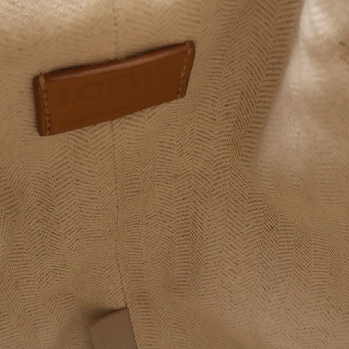 Loewe Sarah Small Drawstring Bucket Bag Leather Warm Dessert Brown — view 7