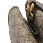 Gucci Neo Vintage GG Supreme Small Messenger Bag Tiger Head Leather Beige — view 4