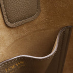 Loewe Pebble Bucket Bag Mini 2-Way Calfskin Leather Gray Ju Gold — view 6
