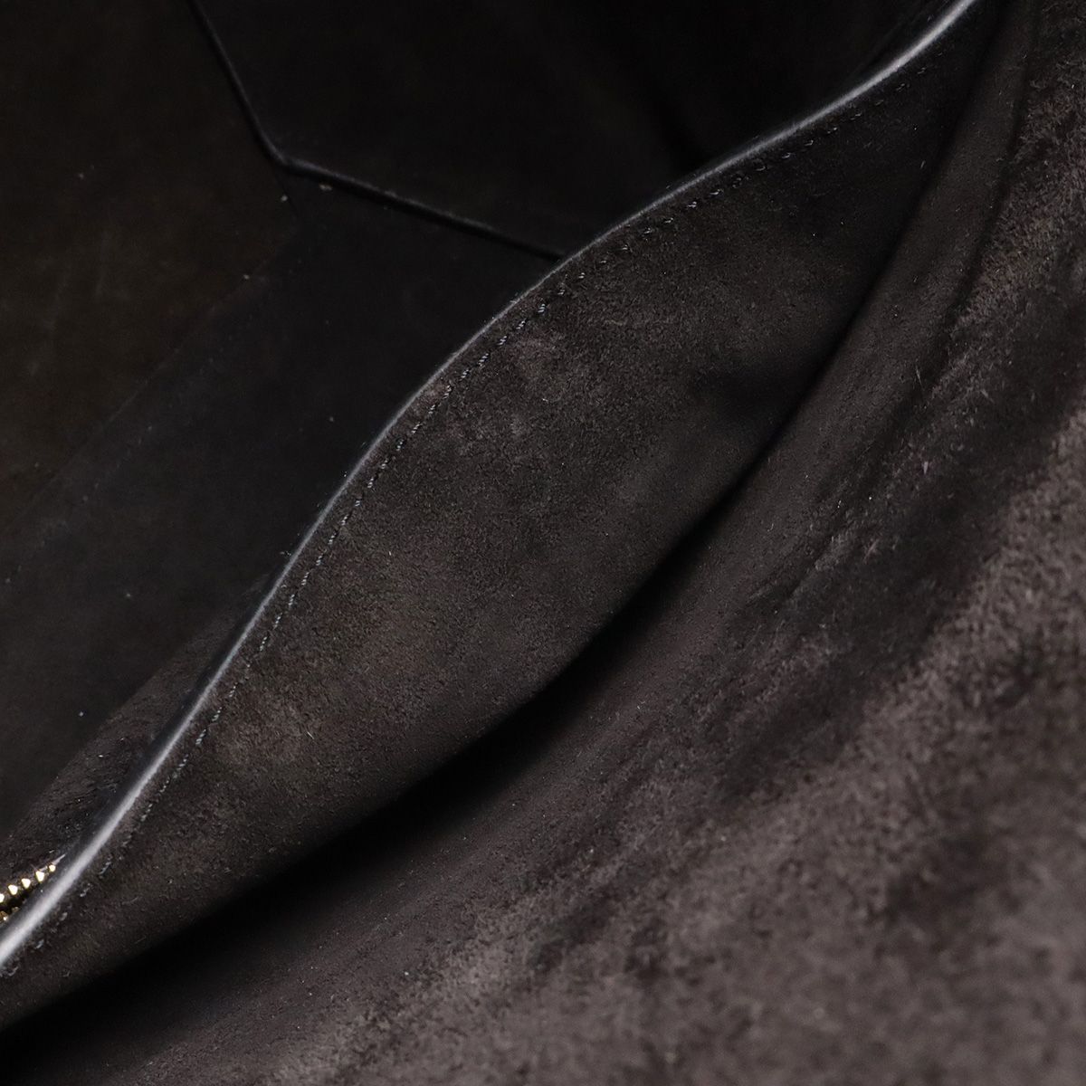 Celine Sangles Bucket Shoulder Bag Leather Black Gold — view 7