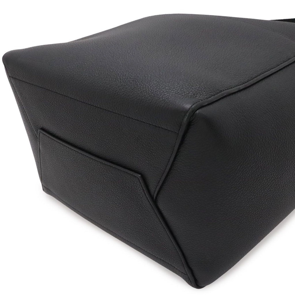 Celine Sangles Bucket Shoulder Bag Leather Black Gold — view 3