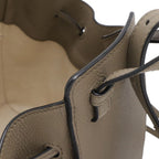 Loewe Hammock Drawstring Mini 2-Way Shoulder Bag Crossbody Leather Gray — view 4