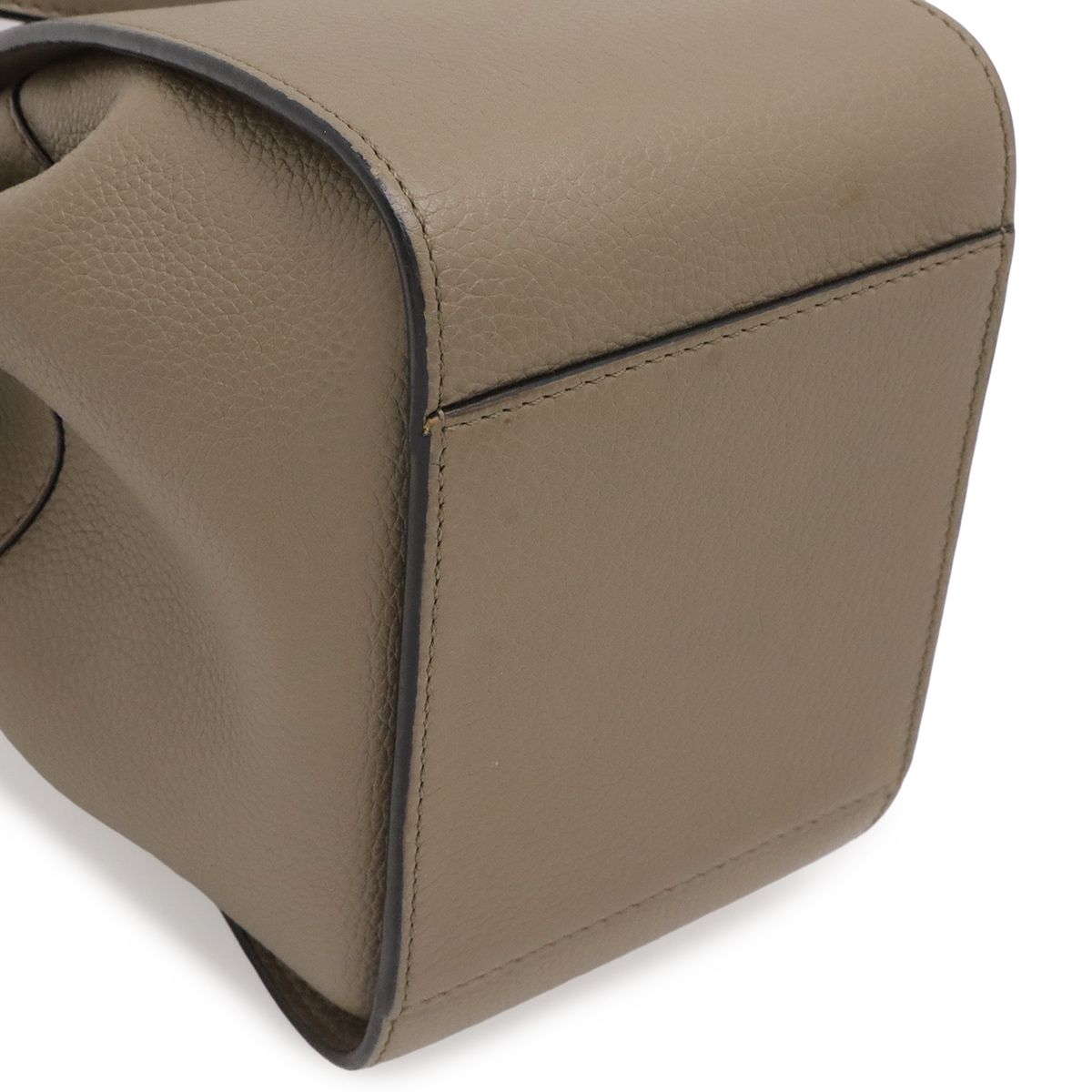 Loewe Hammock Drawstring Mini 2-Way Shoulder Bag Crossbody Leather Gray — view 3