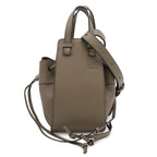 Loewe Hammock Drawstring Mini 2-Way Shoulder Bag Crossbody Leather Gray