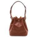 Louis Vuitton Epi Petit Noe Drawstring Shoulder Bag Semi Kenya Brown