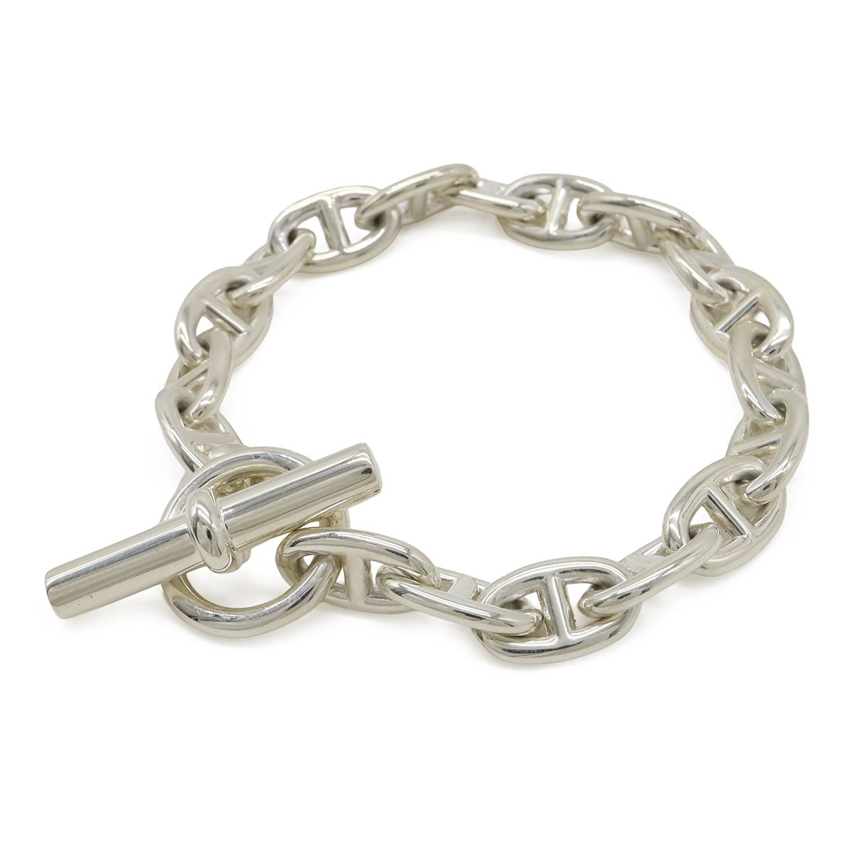 Hermes Chaine D'ancre MM Bracelet Silver