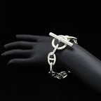 Hermes Chaine D'ancre TGM Bracelet Silver — view 5