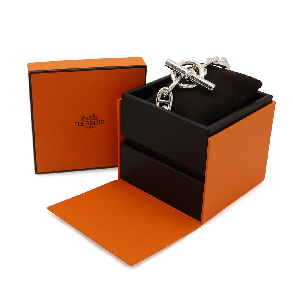 Hermes Chaine D'ancre TGM Bracelet Silver — view 6