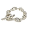 Hermes Chaine D'ancre TGM Bracelet Silver