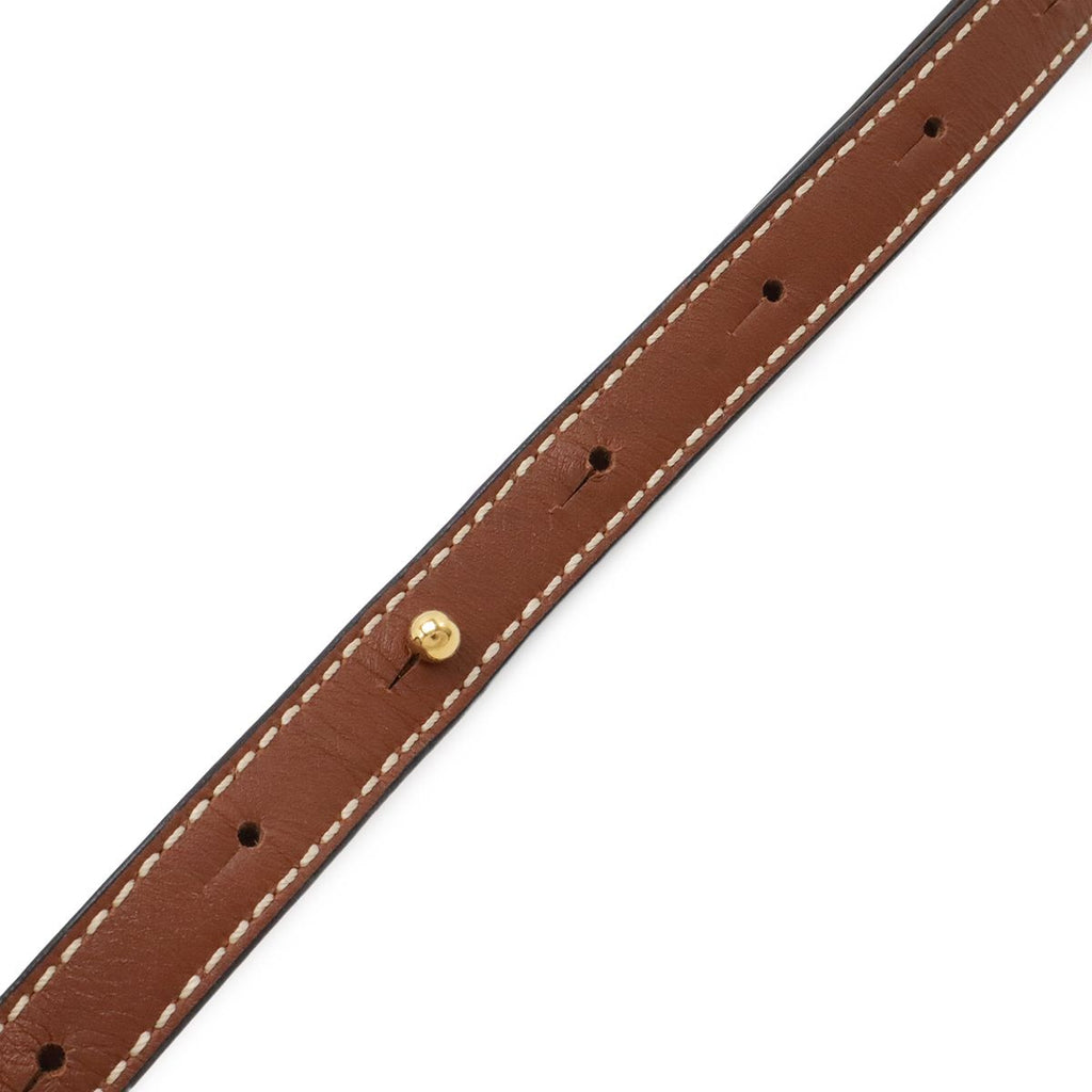 Loewe Anagram Gate Bucket Bag Crossbody Leather Black Camel Brown Gold — view 4