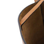 Loewe Anagram Gate Bucket Bag Crossbody Leather Black Camel Brown Gold — view 9
