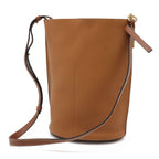 Loewe Anagram Gate Bucket Bag Crossbody Leather Black Camel Brown Gold — view 2