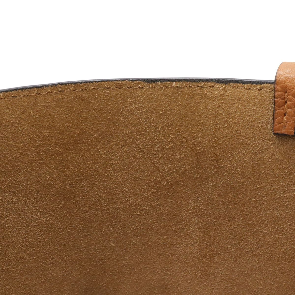 Loewe Anagram Gate Bucket Bag Crossbody Leather Black Camel Brown Gold — view 7