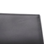 Fendi FF Diamond Chain Wallet Clutch 2-Way Pochette Leather Black Gold — view 4