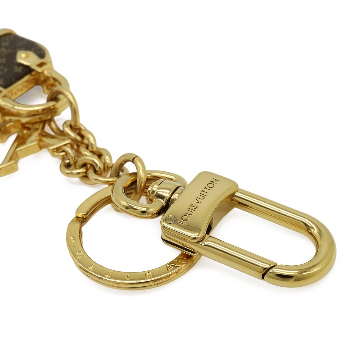 Louis Vuitton Monogram Alma Key Holder Key Charm Bag Motif Gold — view 5
