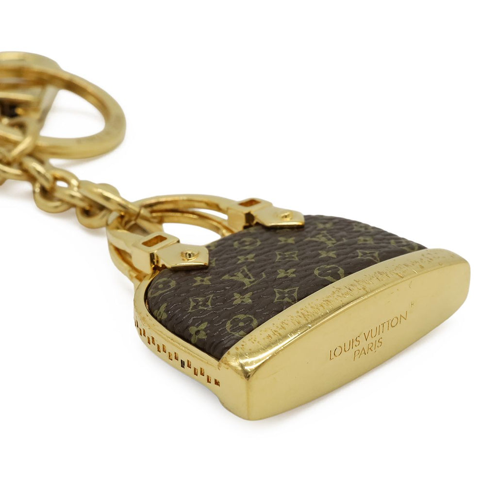 Louis Vuitton Monogram Alma Key Holder Key Charm Bag Motif Gold — view 4
