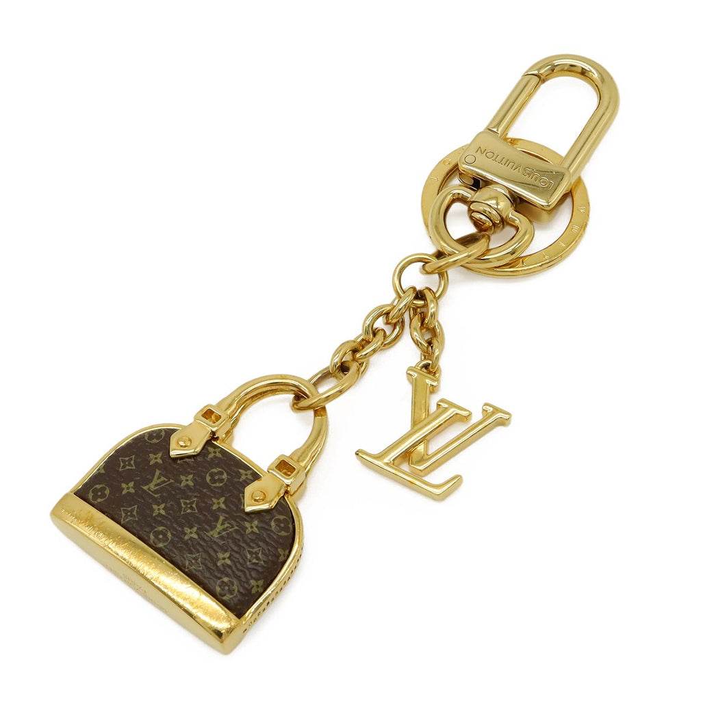 Louis Vuitton Monogram Alma Key Holder Key Charm Bag Motif Gold