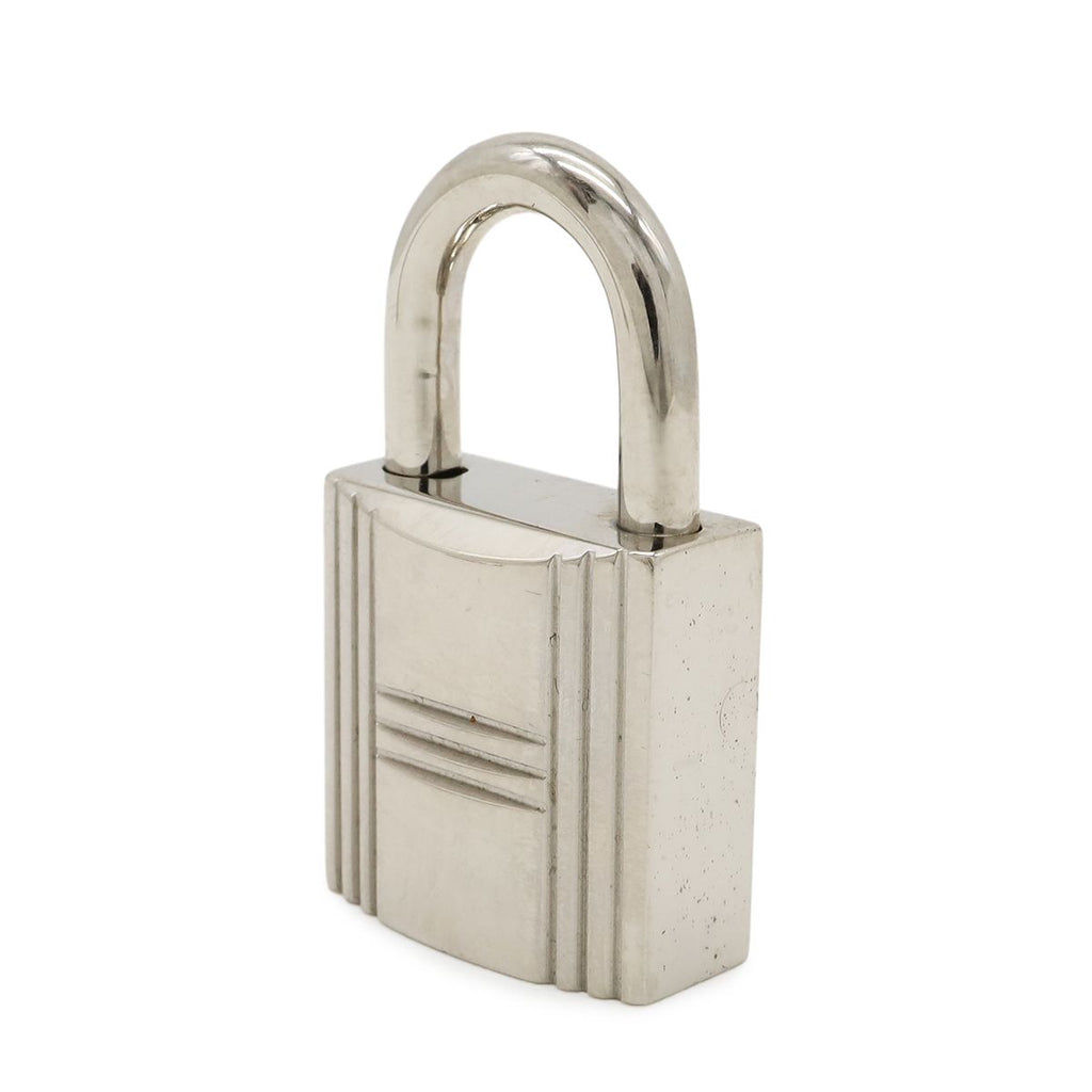 Hermes Cadena Padlock Key with Key Metal Silver — view 3